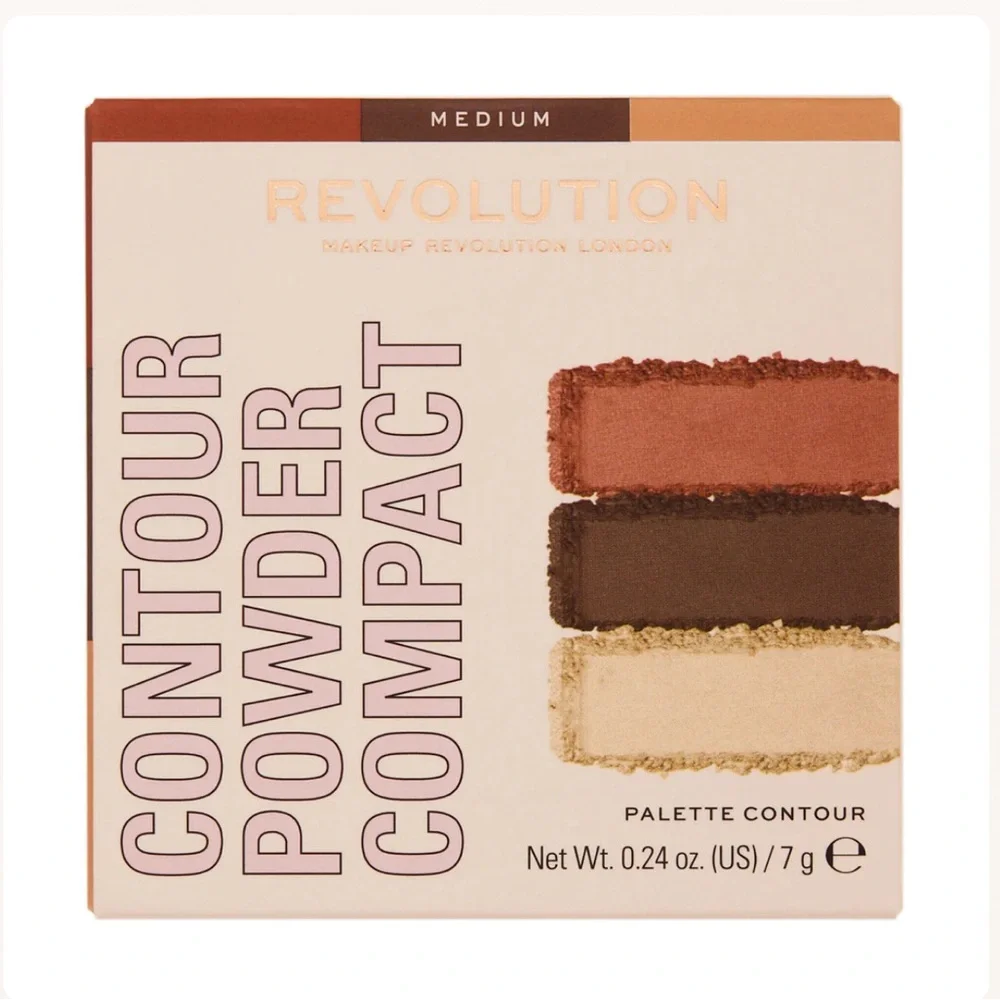 Revolution Brown and Cream Bronzer Contour Palette